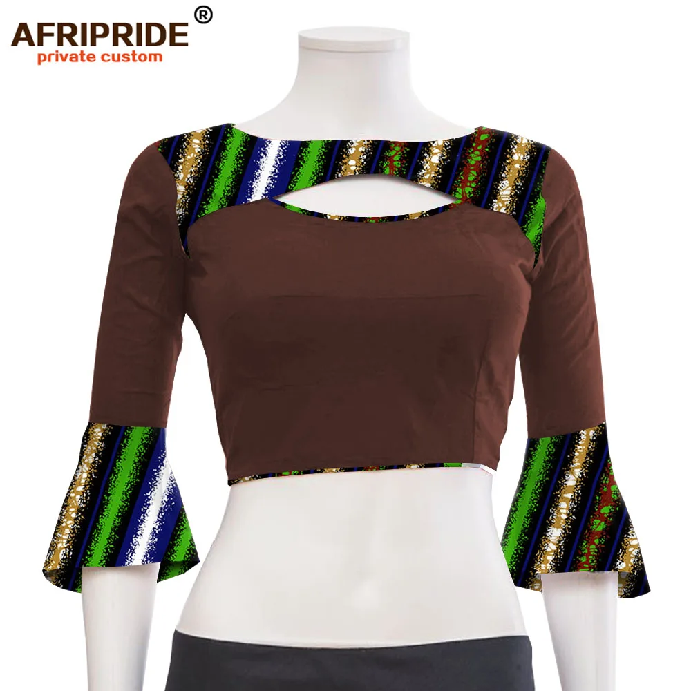 2020 африканская Летняя Сексуальная рубашка для леди AFRIPRIDE сделанная на заказ