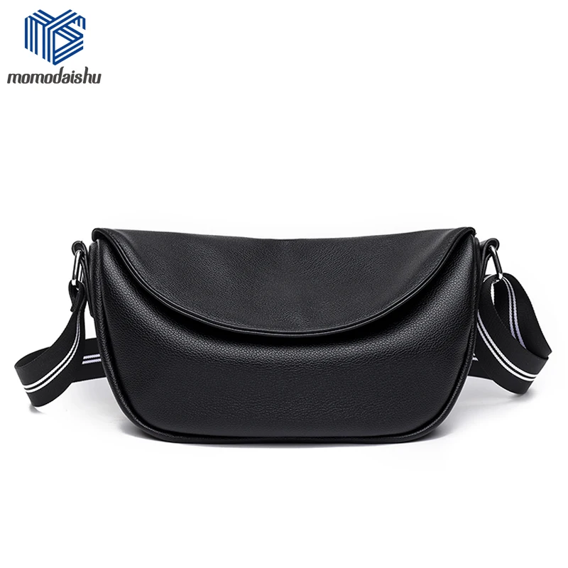 

Women's Designer Luxury Handbag 2021 Fashion New High Quality PU Leather Women Handbags Soft Skin Shoulder Messenger Bag Black