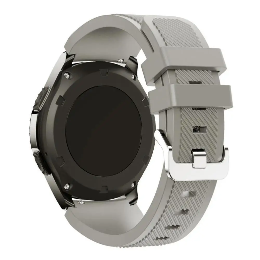 Gray Joyozy 18 цветов для samsung gear S3 ремешок мягкий силиконовый сменный спортивный ремешок для Galaxy 46 мм 22 мм сменный смарт-ремешок для часов - Цвет ремешка: Gray