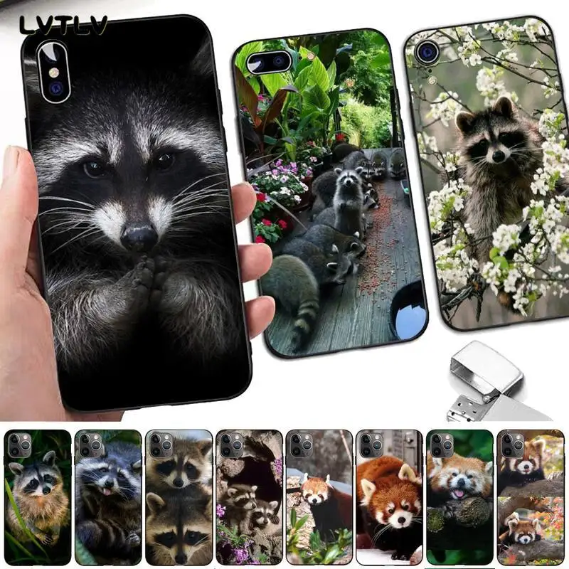 

Personalised Raccoon Bling Cute Phone Case for iPhone 13 8 7 6 6S Plus X 5 5S SE 2020 XR 11 pro XS MAX