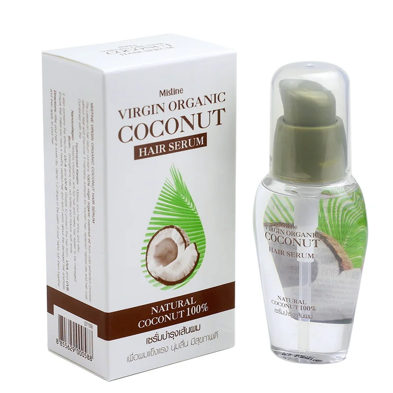 

1-3bottles Virgin Organic Coconut Oil Hair Spray 100% Natural Hair Serum repair dry Treatment split ends hair care35ml/bottle