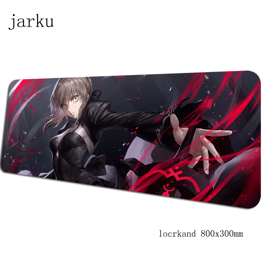 Фигурка геймерский коврик для мыши 800x300X3 мм игровой коврик для мыши fate аниме аксессуары для ноутбуков гелевый padmouse эргономичный коврик
