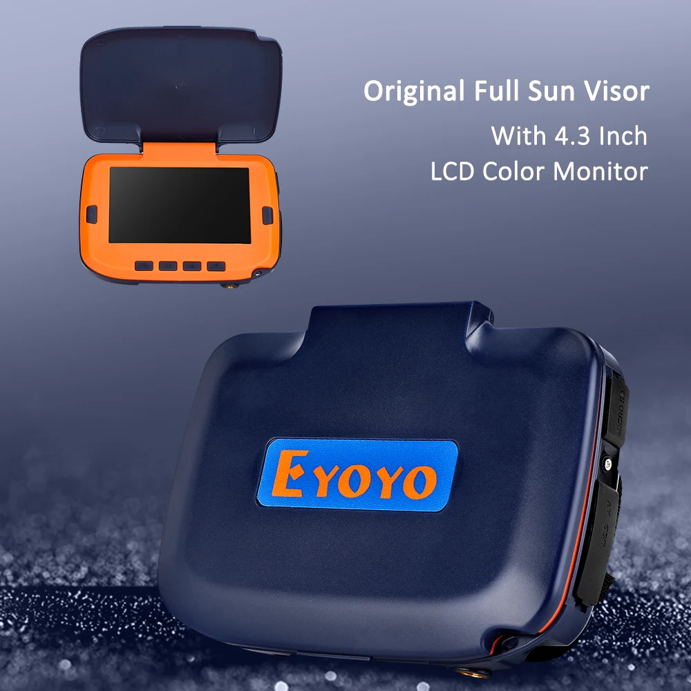 Pаспродажа Eyoyo 7HCS оригинальная подводная рыболовная камера 4,3 дюйма 20 м, 8 шт., инфракрасная светодиодная камера ночного видения для рыбалки, рыбопоиско...