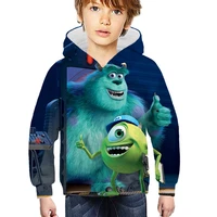 2021 autumn and winter new monster hoodie boys and girls casual 3d printed sweatshirt street fashion childrens sweater hoodies
