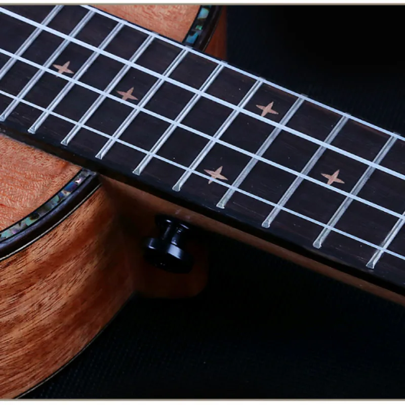 Укулеле 21 24 26 дюймов полностью из красного дерева мини Электрический сопрано для