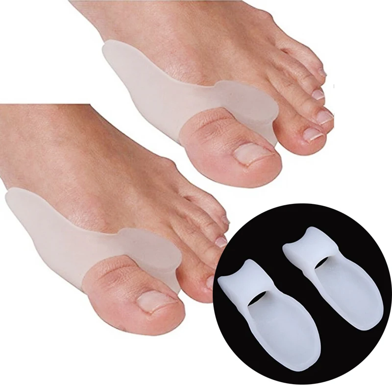 1 пара Силиконовый гель для большого пальца стопы пальцев разделитель