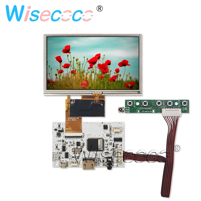 5 дюймов 40 pin AT050TN33 v.1 ЖК дисплей экран с сенсорной панелью плата контроллера для Navi
