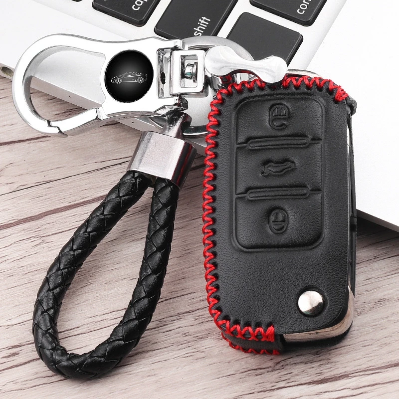 Умный дистанционный брелок для ключей кожаный чехол VW New Langyi Tiguan Passat Golf 7 Sagita Lingdu