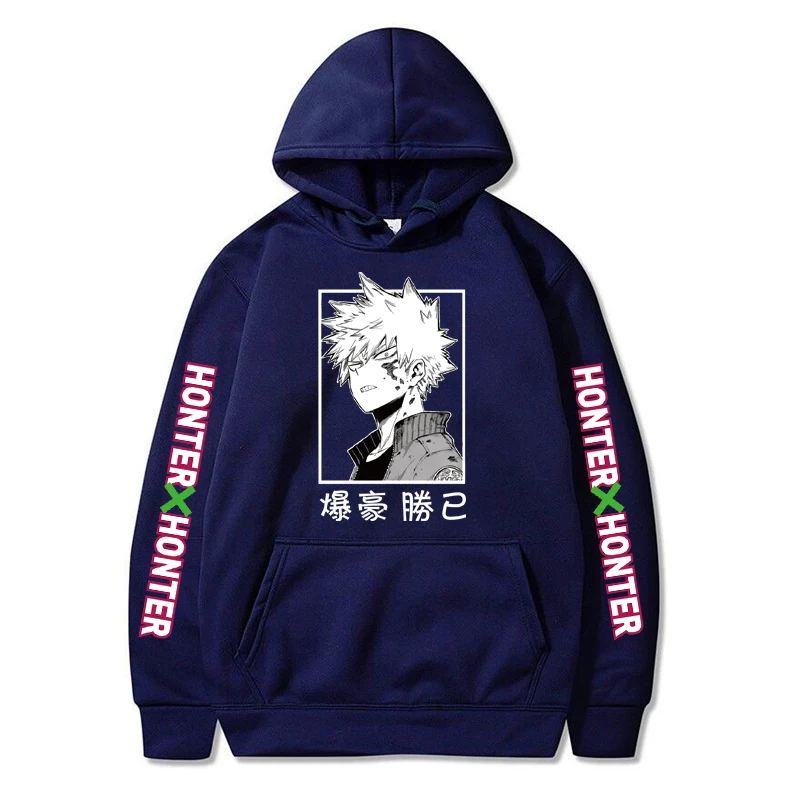 

Hunter X Hunter Killua Hoodie Japanese Anime men Hooded Sweatshirt Harajuku Fun Cartoon Long Sleeve Casual Overisze Hoodie
