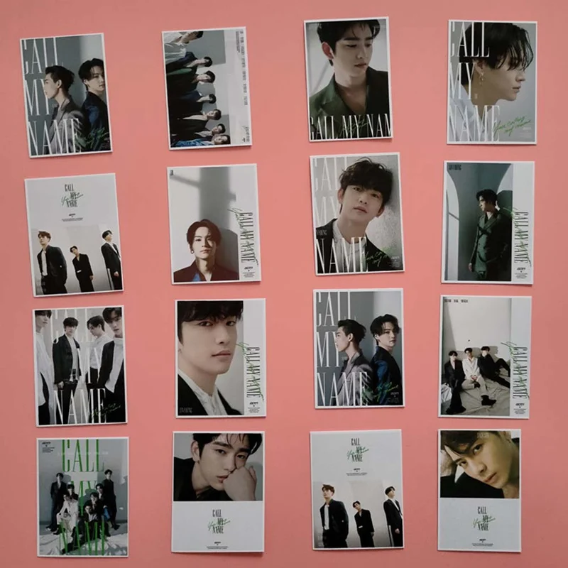 Альбом Kpop GOT7 официальная фотооткрытка для фанатов 16 шт./компл. | Канцтовары офиса