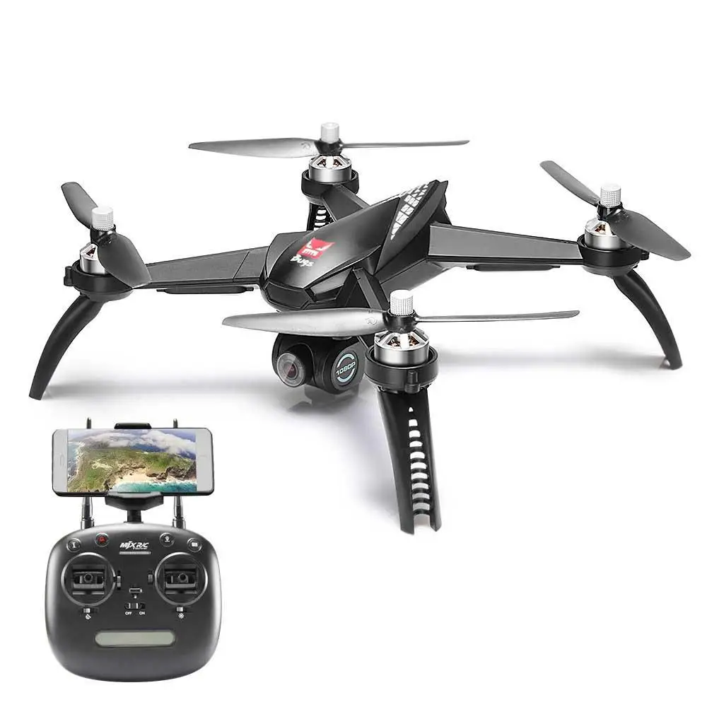 Профессиональный бесщеточный мотор Дрон с GPS MJX B5W Дроны камерой HD 1080P 5G wifi FPV