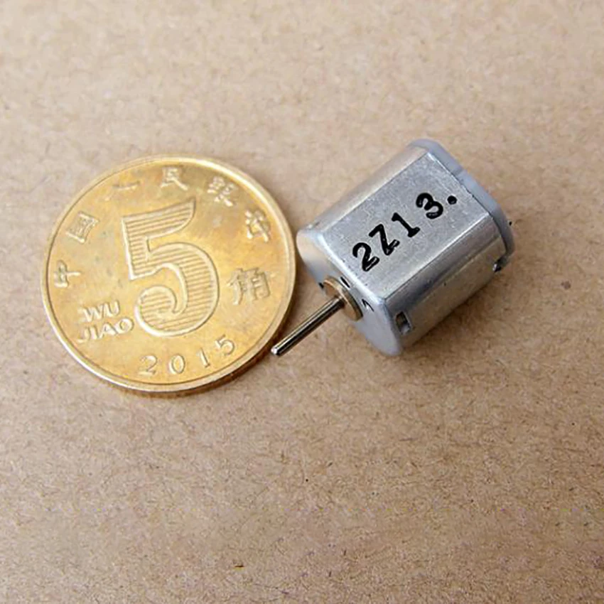 Прецизионный микромотор N10 с металлической щеткой, постоянный ток, 6-7,2 В, 27000-32500 об/мин, средний и сильный Магнитный вал двигателя, диаметр 1 мм