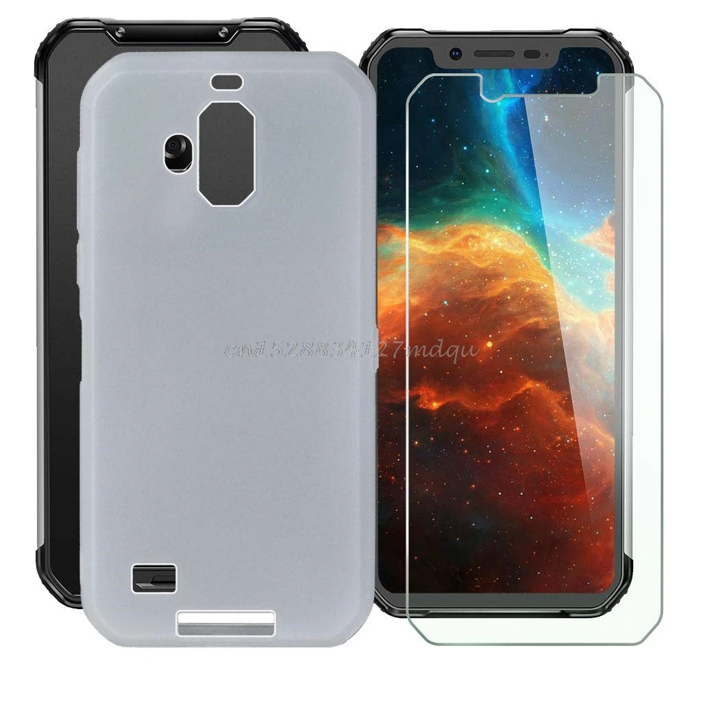 Закаленное стекло Blackview BV9600 Pro мягкий силиконовый чехол для телефона с полным