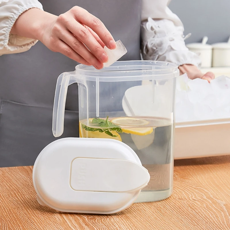 Экологичный кувшин из полипропилена с ручкой и крышкой ручной работы для горячей