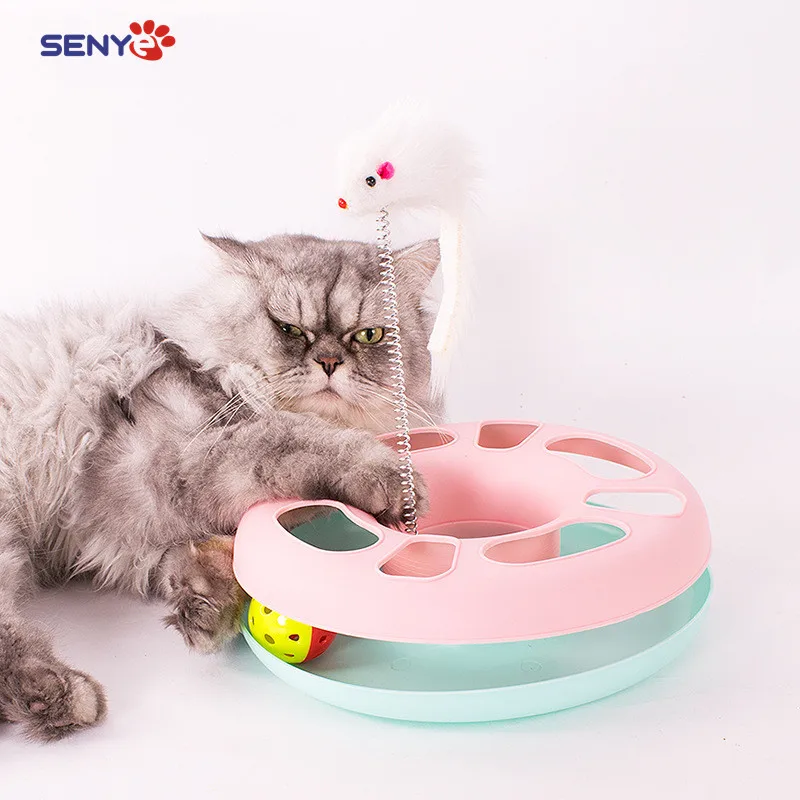 

Игрушка для кошек пазл Талка и колокольчик мяч забавная игрушка для кошек перо круглая дорожка для домашних животных игрушка для кошек для ...