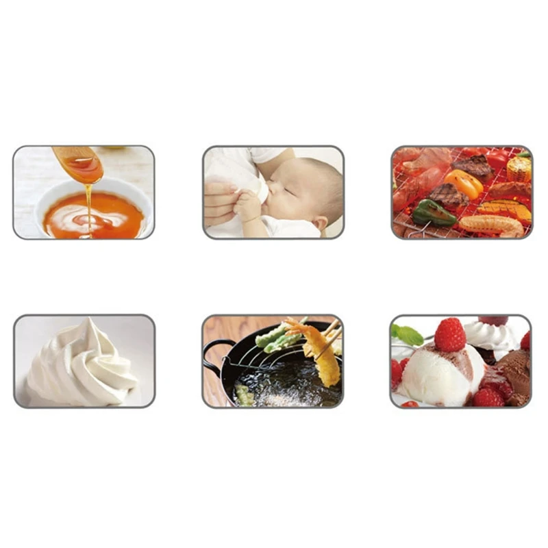 

2021 New Spatula Digital Thermometer Scraper for Chocolate Jams Food Cooking Baking BBQ-Food Grade Silicone-Deep Frying