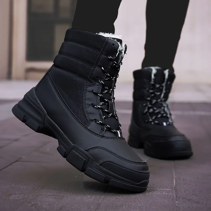 Женские зимние ботинки походные большого размера Нескользящие Зимние ботильоны