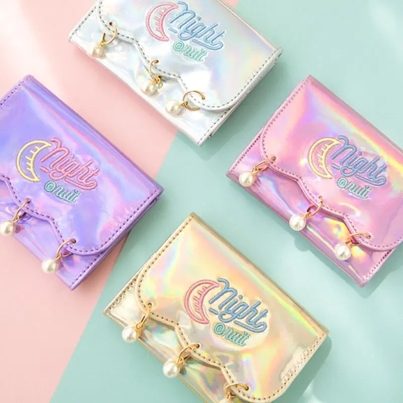 Bentoy Чехол для карт женский кошелек девочек Сумка лазер красоты ПУ модный