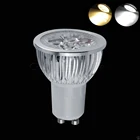 Самые низкие цены GU10 9 Вт, 12 Вт, 15 Вт, светодиодный высокое Мощность Точечный светильник для дома, в наличии 5 цветов светильник Лампа 220V ТеплыйХолодный белыйкрасныйсинийжелтыйзеленый