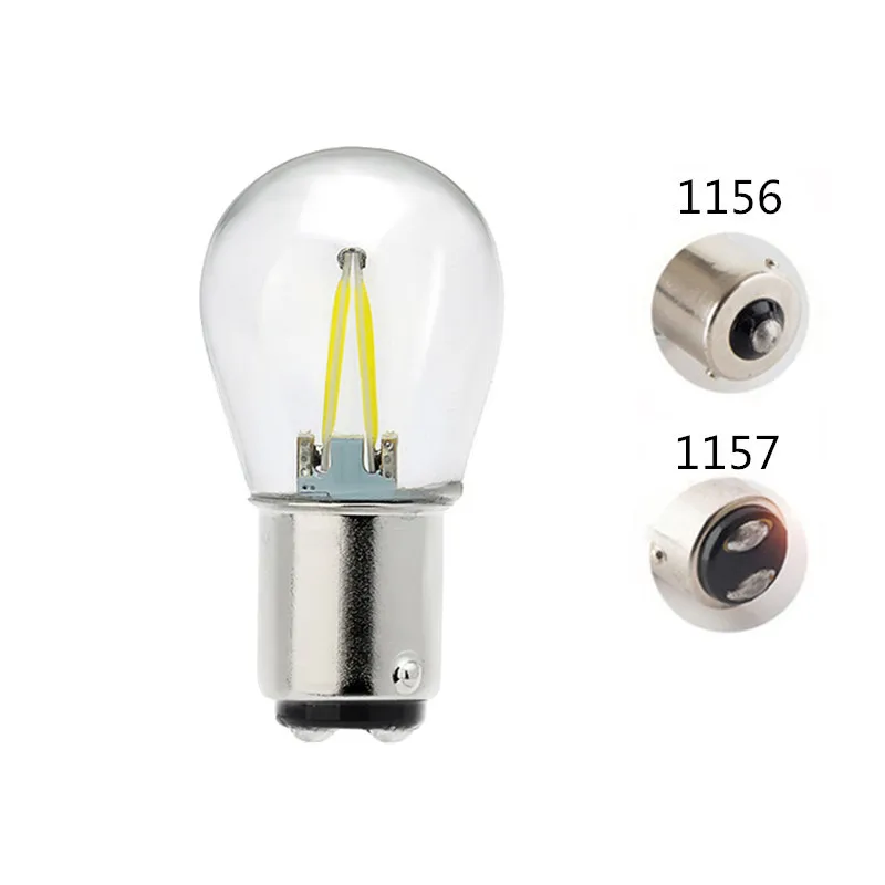 1156 1157 COB 12v Светодиодный лампочки накаливания 2W 4W сигнал поворота Задняя Парковка лампа заднего хода белый красный желтый синий теплый белый