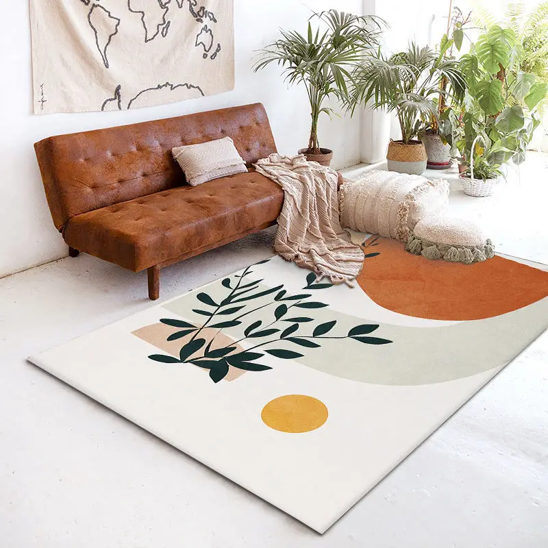 

Nordic modern minimalist luxury geometric abstract carpet living room floor mat bedroom bedside carpet