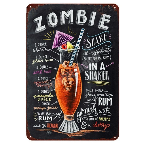 Бар открыть пиво в ретро стиле из металла наклейки Мохито Свободная Куба