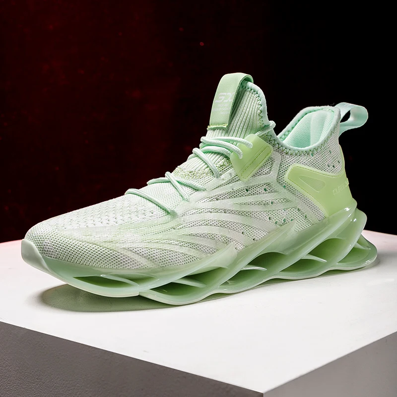 Мужские кроссовки для бега черные дышащие улицы удобная обувь тенниса новинка