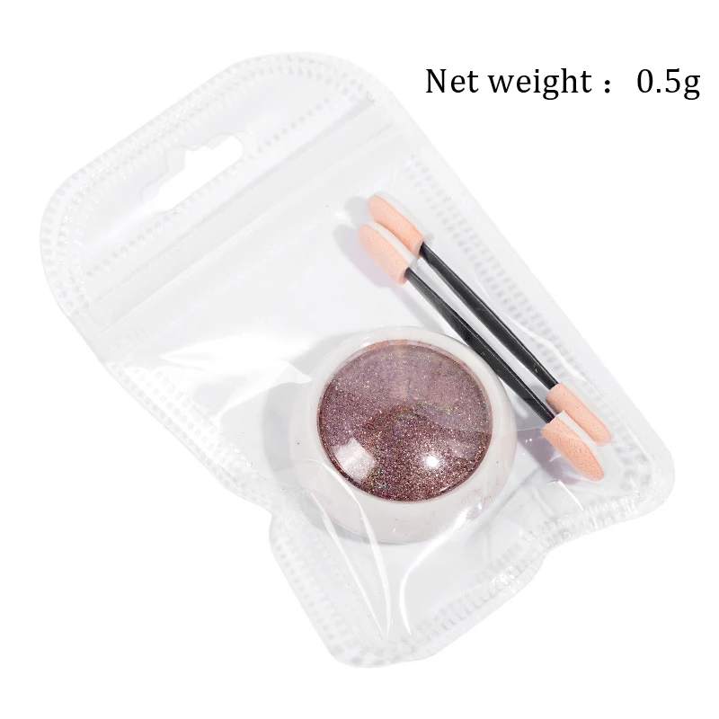 Голографическая пудра для ногтей лазерные серебряные блестки градиентная