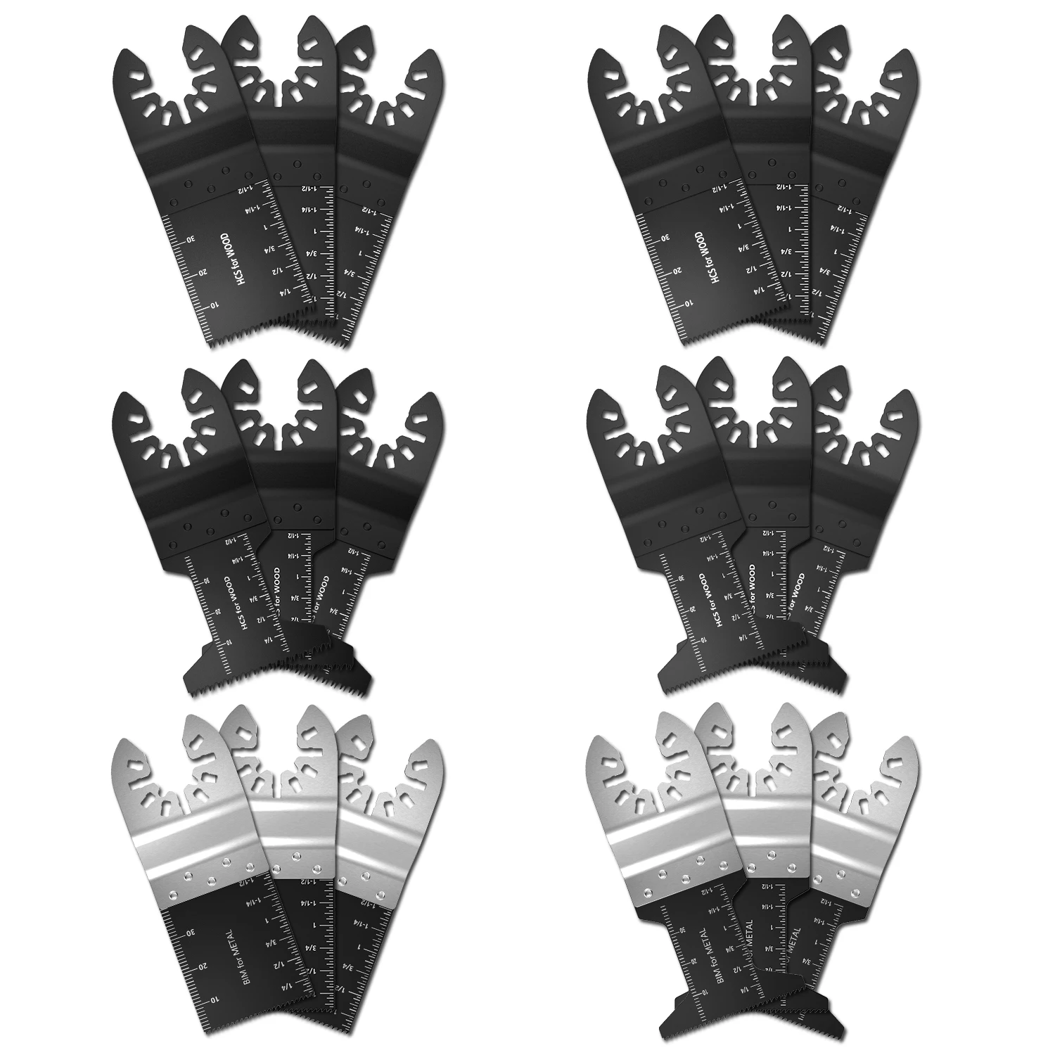 

22pcs Universal Multi-Function Saw Blade Accessories Oscillating MultiTool Saw Blades for Renovator Power Wood Cutting Tool Bits