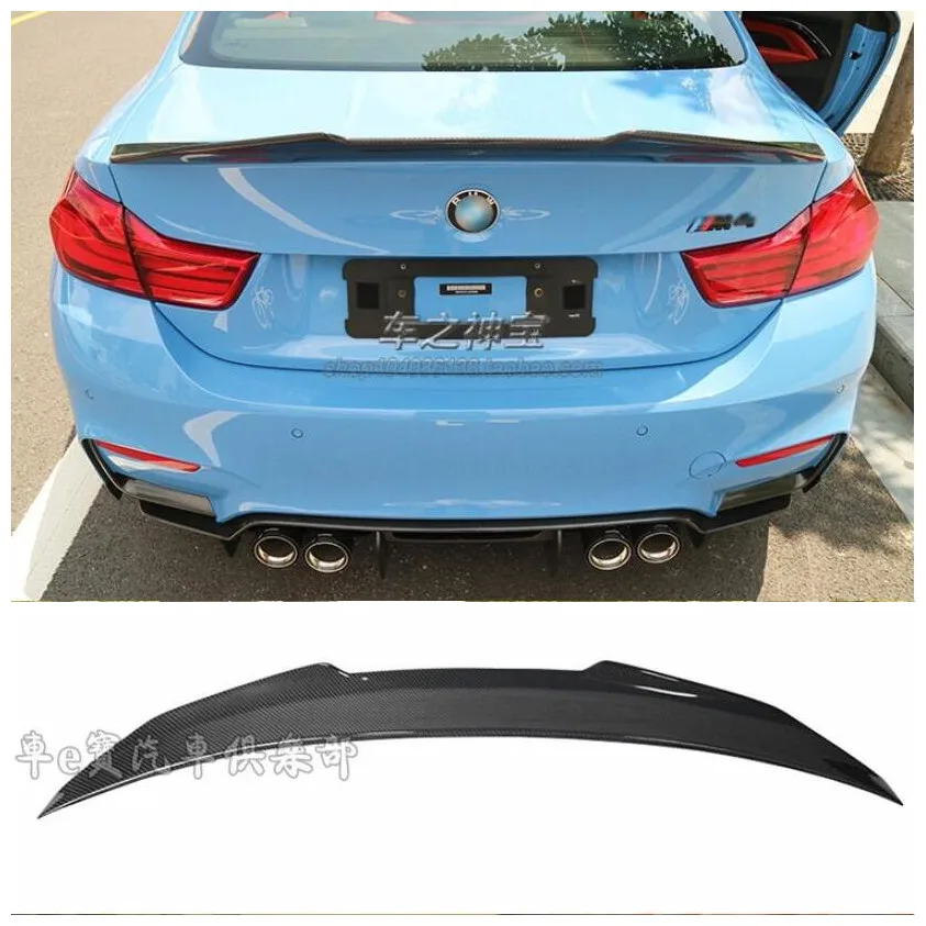 Углеродное волокно автомобиля задний багажник спойлер заднего крыла Подходит