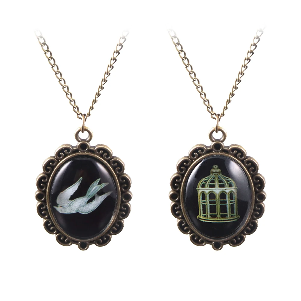 Цепочка с подвеской Bioshock Бесконечная Птица винтажное ожерелье фоторамкой модный