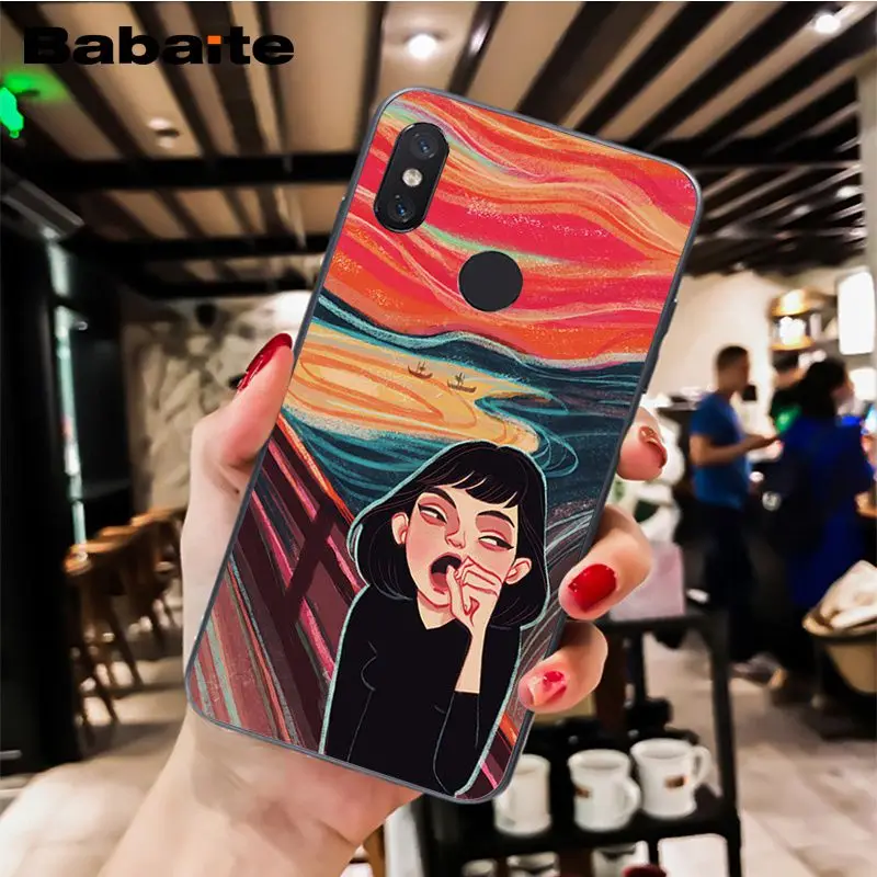 A16 Babaite Kiss Gustav Klimt Ван Гог Звездная ночь звезда чехол для телефона для Xiaomi MiA1 A2 lite F1 Redmi 4X 5Plus S2 Note7 Redmi Note4 - Цвет: A16