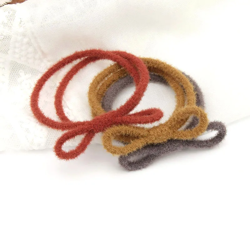 Резинка для волос с кроличьими ушками плюшевая повязка Веревка Сладкий бант |