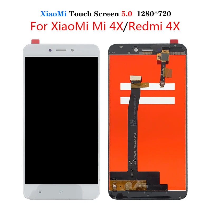ЖК-дисплей для Redmi 4X оригинальный модуль Xiaomi с рамкой сенсорная панель дигитайзер