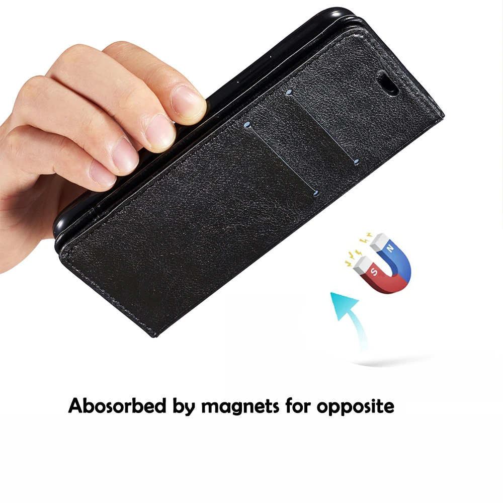 Кожаный чехол для Iphone 11 Pro MAX XR X XS 8 7 6 samsung S10 S9 S8 S7 NOTE10 9 мягкий кошелек откидная