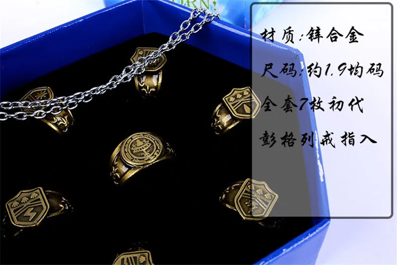 Аниме Колечки kateyo Hitman Reborn Sawada Tsunayoshi с коробкой винтажные кольца Vongola фигурки