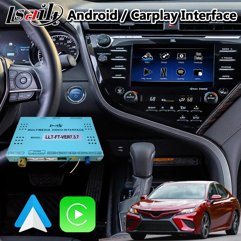 Android Carplay видеоинтерфейс для Toyota Camry Touch 3 Panasonic Pioneer Fujitsu 2018 2020 Автомобильный GPS