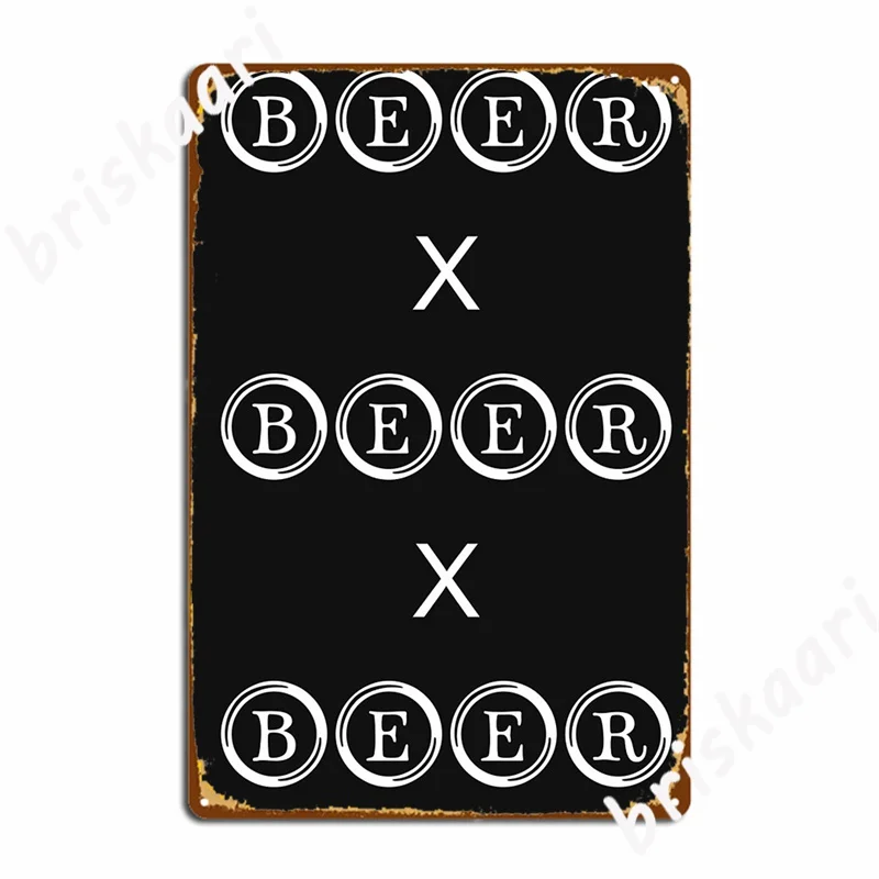 Пиво пиво! Скажем пиво 3 раза просто нравится Металлические знаки настенный Декор