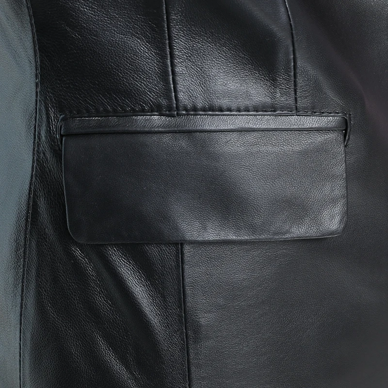 

JCHB 2021 Spring Autumn Sheepskin Coat Female 100% Genuine Leather Jacket Women Korean Suit Fashion Slim Chaqueta Mujer Pph3208