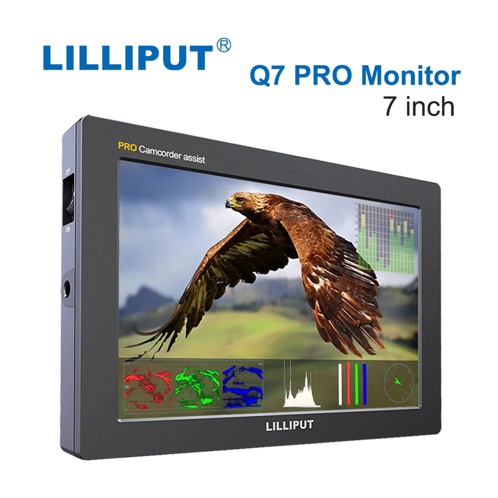 

Lilliput Q7 PRO 7 Inch on Camera DSLR Field Monitor 3D LUT HDR 4K FHD Monitor support SDI HDMI Cross Conversion