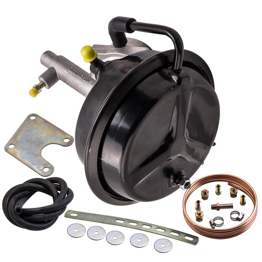maxpeedingrods 820 PSI VH44 Remote Brake Booster + Bracket Mounting Kit for 4 wheel Drum | Engine