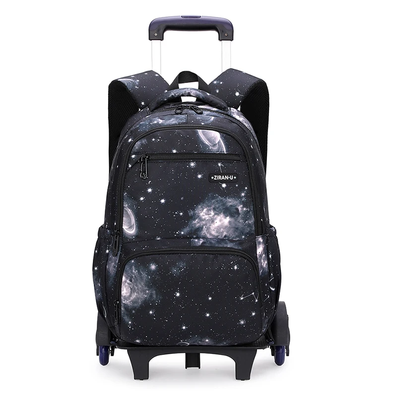 "Дорожный чемодан на колесиках для мальчиков, рюкзак на колесиках, школьный ранец на колесиках для детей"