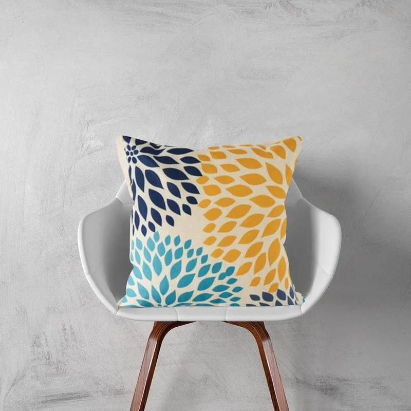

Flower Bird Printed Cushion Covers Decorative Pillow Cases Bed Cotton Linen Throw Covers Pillows For Home Decor Sofa Chair