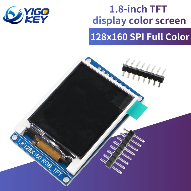 

1.8 Inch 128x160 SPI Full Color TFT LCD Display 128*160 Module ST7735S 3.3V Replace OLED Power Supply for Arduino DIY KIT