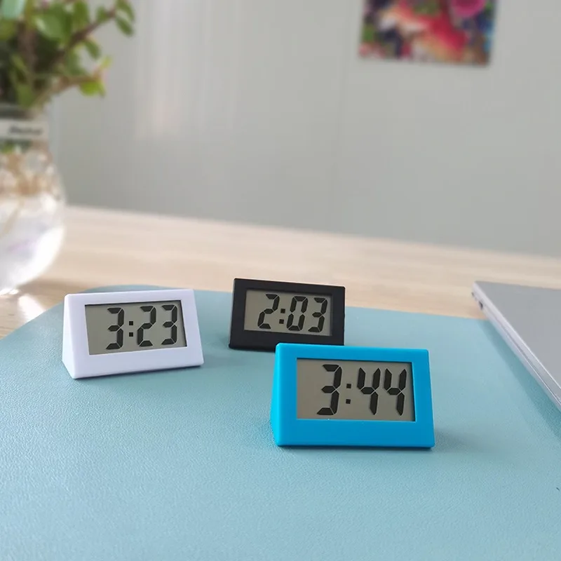 

Mini LCD Digital Table Dashboard Desk Electronic Clock For Desktop Home Office Silent Desk Time Display Clock For Home
