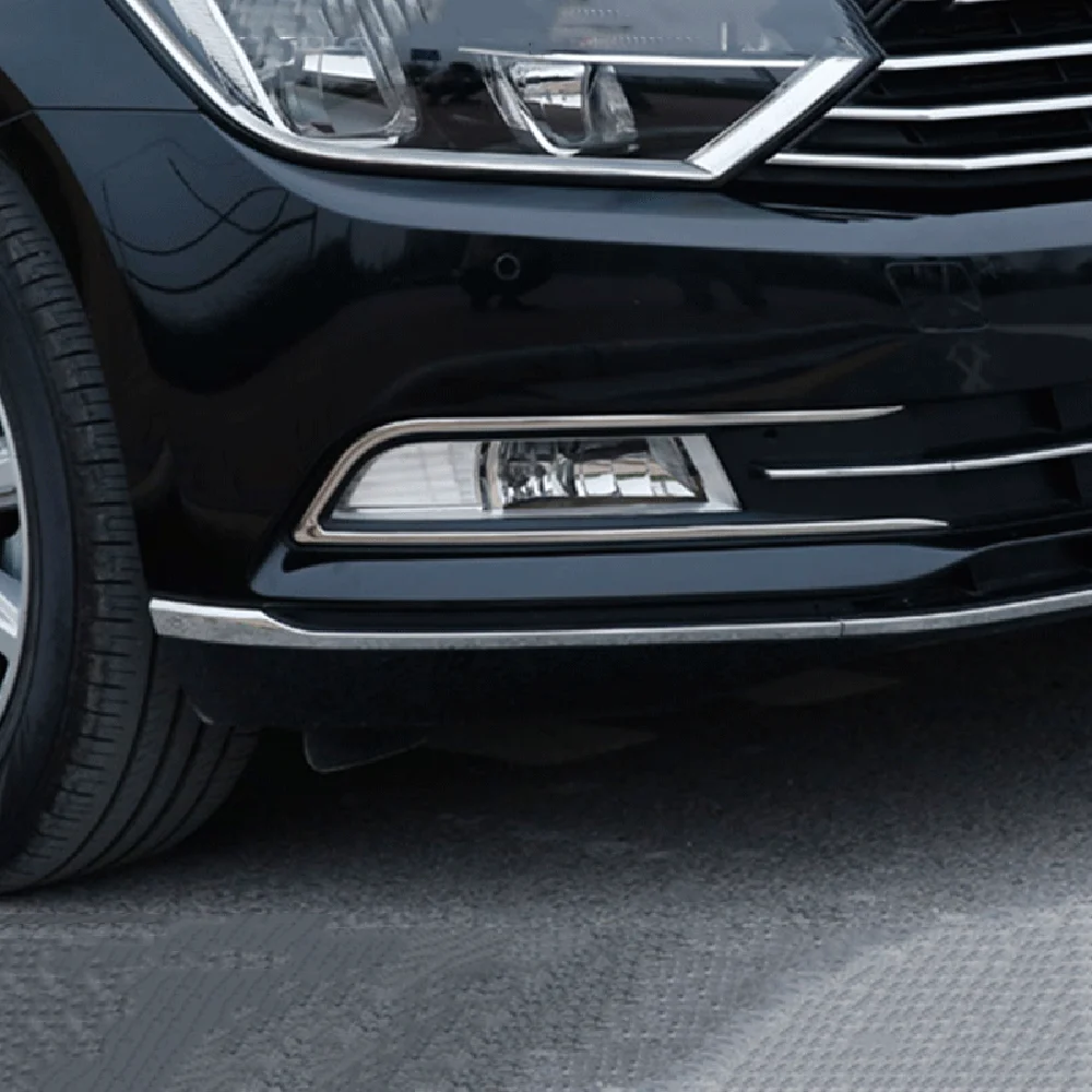 Fit For Volkswagen Passat B8 Variant 2018 2019 2020 Car Front Fog Light Cover Trims Head Lamp Frame Protector | Автомобили и