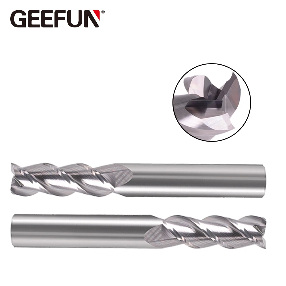 D4*12*D4*50*3T Solid Carbide 3 Flutes Aluminium Metric 45HRC Overall Length 50mm ALN-JF3F | Инструменты