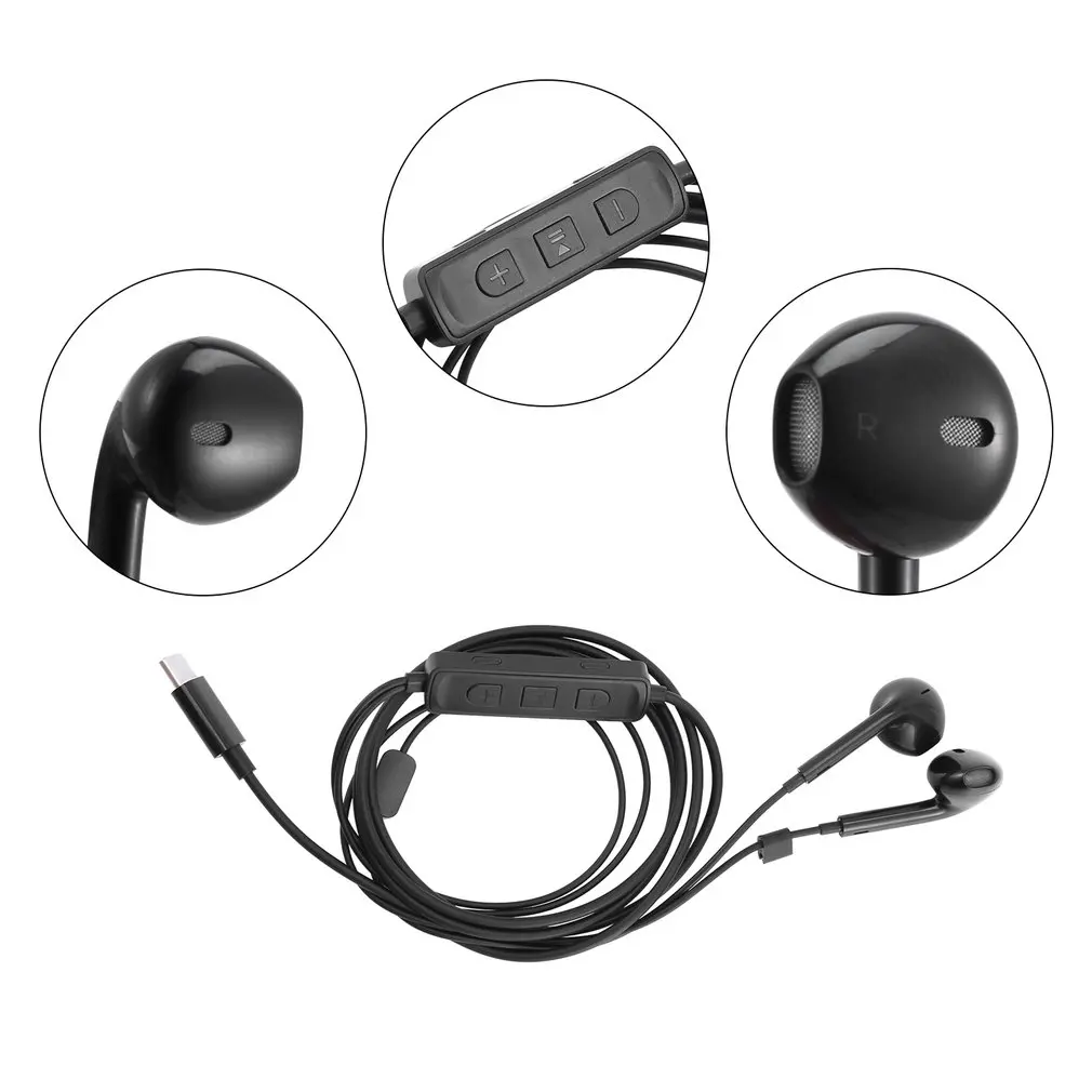 

Wired Earphone 3D Surround Earphones 3.5mm In-ear Wired Headphone For iPhone Xiaomi Music Sport Gaming K Song Headset Type-C
