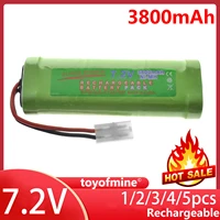 1 5pcs 7 2v 3800mah ni mh rechargeable battery pack for rc car truck buggy boat tank airplane helicopter boat
