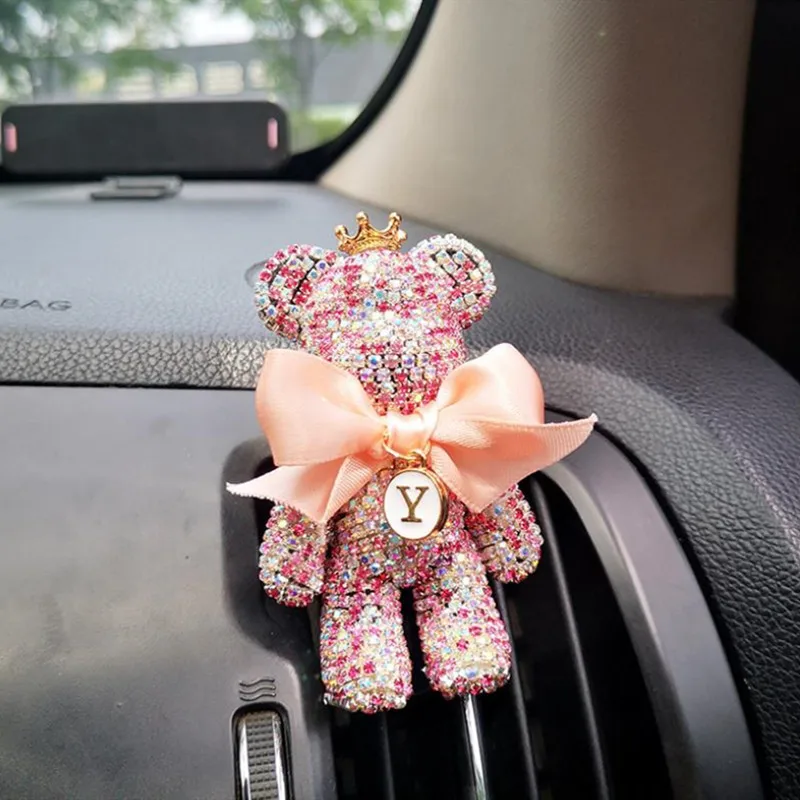 

car interior decorations car air conditioning aroma long time fragance violent crystal bear air outlet fresher